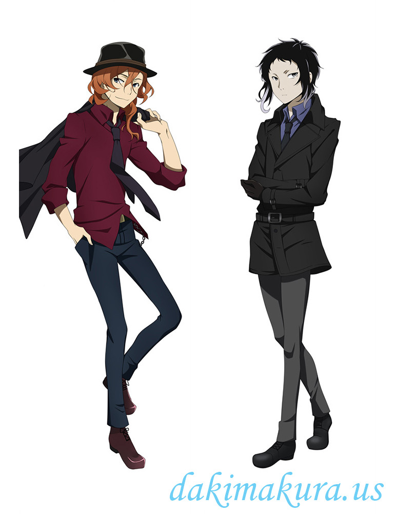 Chuuya Nakahara and Ryuunosuke Akutagawa - Bungou Stray Dogs Male Anime Dakimakura Outlet Hugging Body Pillow Covers